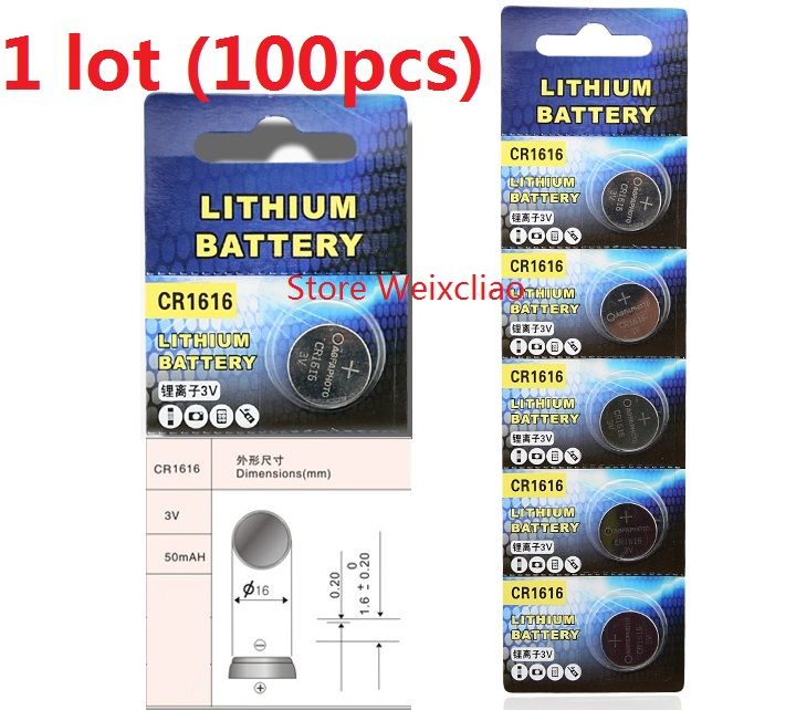 1 CR1616 3V Lithium Li Ion Button Battery CR 1616 3 Volt Li Ion Coin