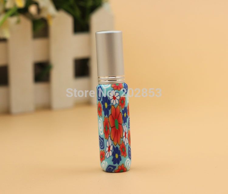 Wholesale 8ml Parfum Pump Polymer Clay Glass Empty Perfume Bottle