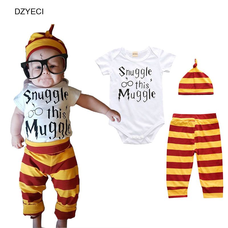 NEW Snuggle This Muggle Baby Boys Short Sleeve Bodysuit Pants Hat Outfit Set