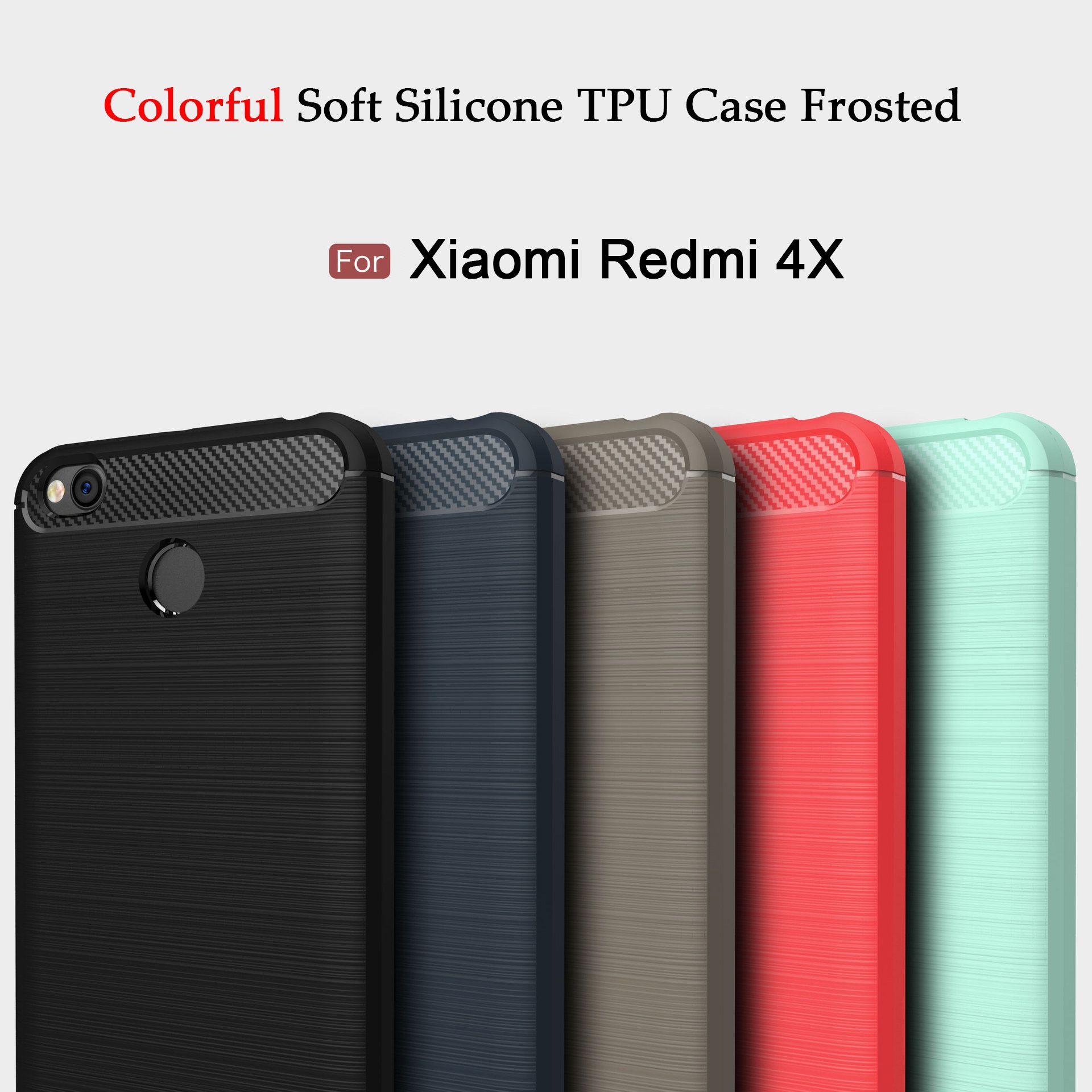 Xiaomi Mi 8 9 SE Lite Kılıf Yumuşak TPU Xiaomi redmi Not İÇİN 4 4X Darbeye Arka Kapak Telefon Kılıfları Karbon Fiber için