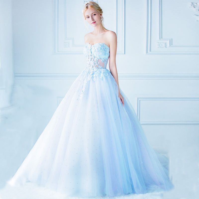 quiz light blue dress