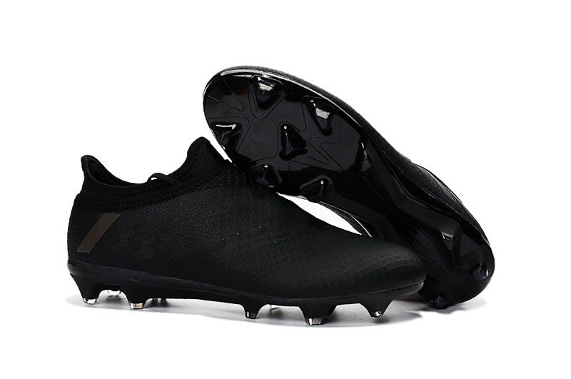 all black soccer boots