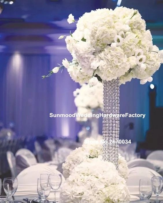 Tall Glass Crystal Wedding Centerpieces Wedding Flower Stand For Wedding Decoration Disco Party Decorations Disco Party Supplies From Sunmoodweddingprops 502 52 Dhgate Com