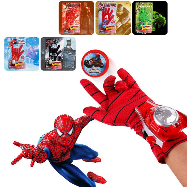 los guantes del hombre araña