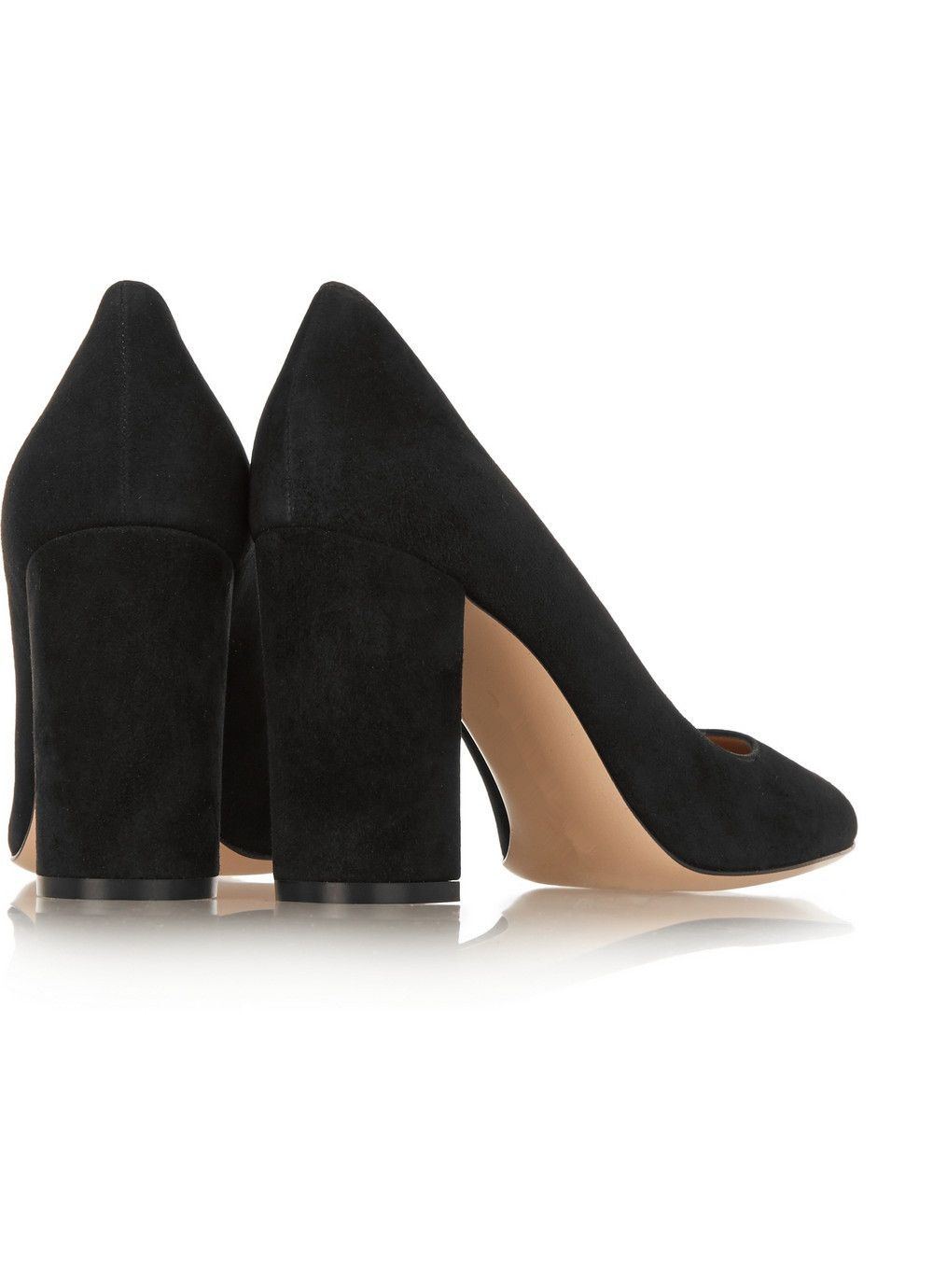 black thick high heels