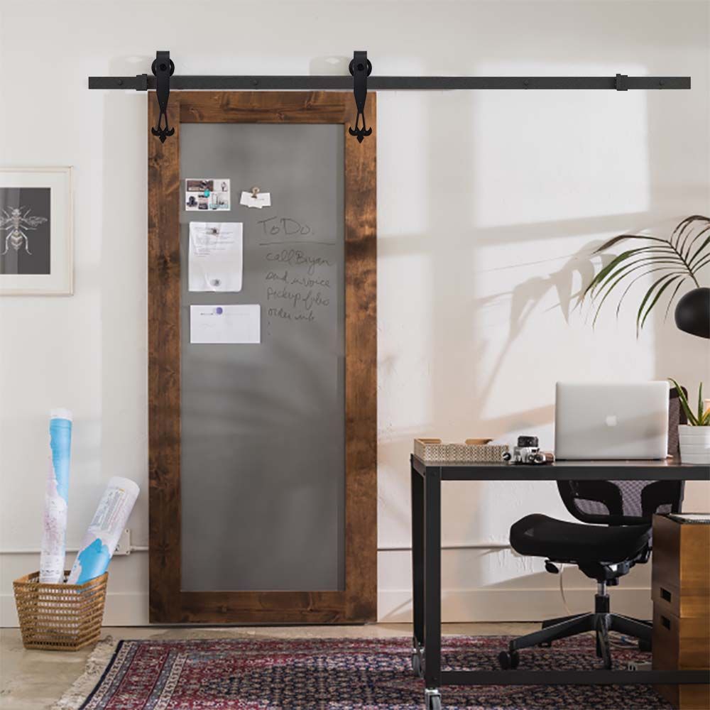 2019 5 16ft Single Wood Sliding Barn Door Hardware Cabinet Closet