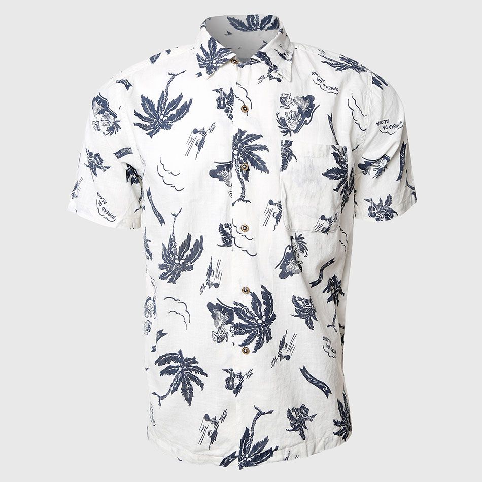 Camisa hawaiana blanca Outlet