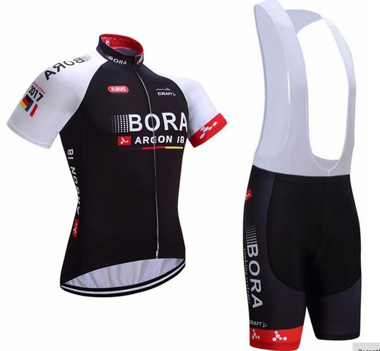 2017 Bora Team Cycling Jersey Bike Shorts Set Breathable Ropa 