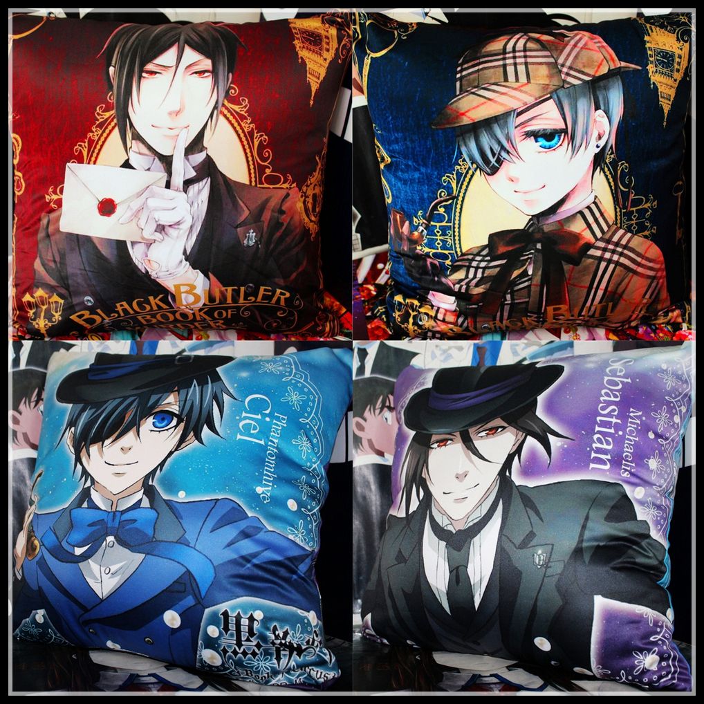 2019 Anime Black Butler Sebastian Michaelis And Ciel Phantomhive Soft And Comfortable Cushion Pillow From Fangcheng18 25 13 Dhgate Com