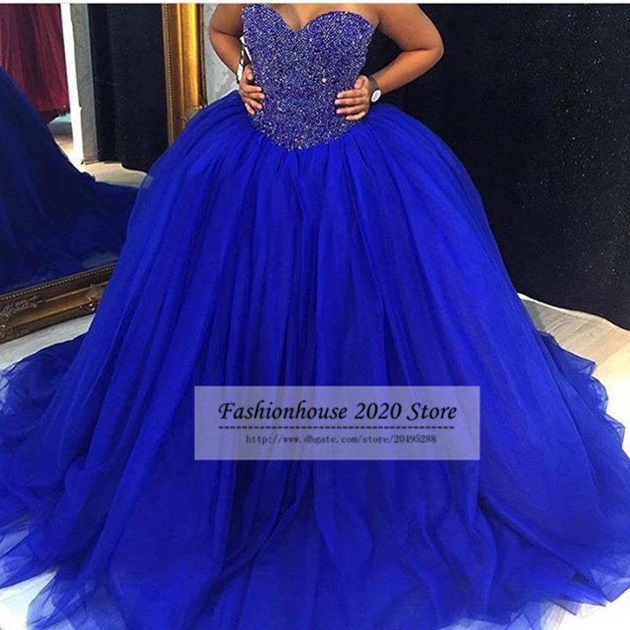 blue bridal gown