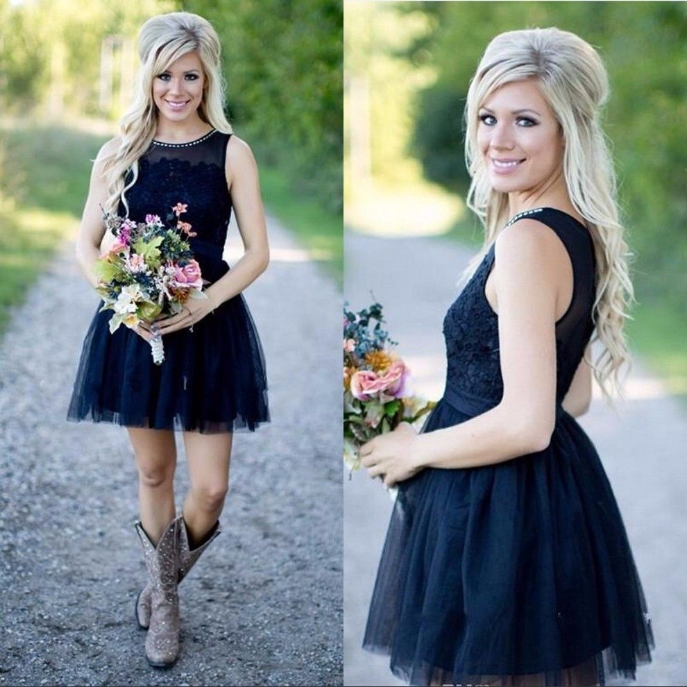 blue country bridesmaid dresses