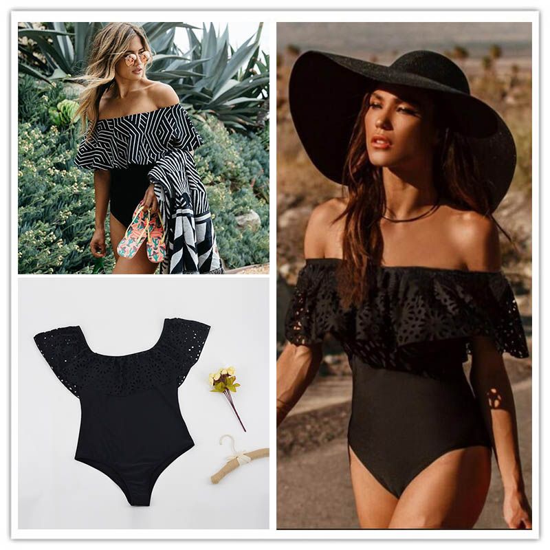 womens bathing suits with ruffles