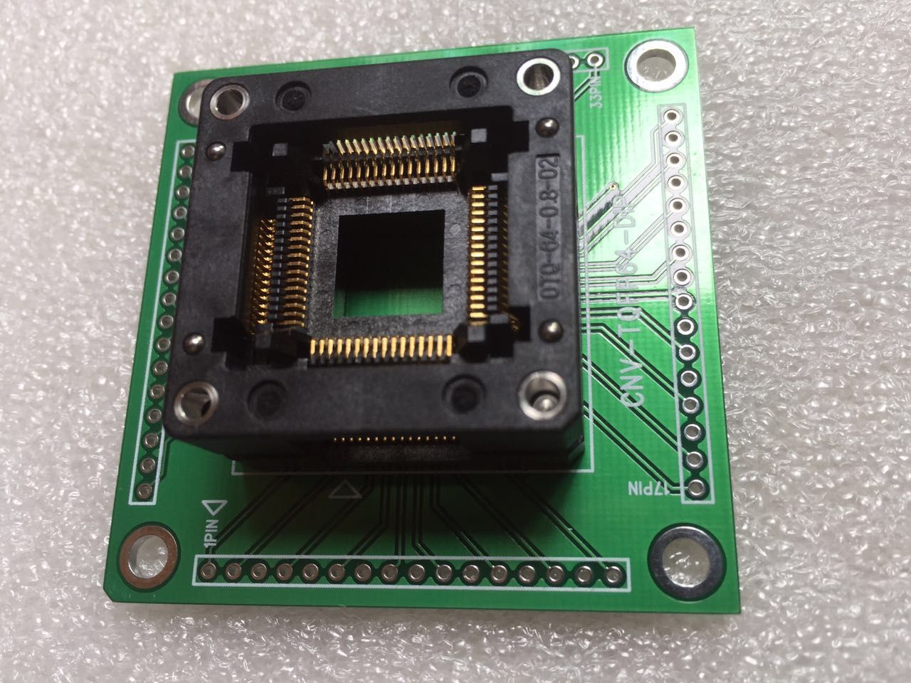 2021 Enplas Ic Test Socket OTQ 64 0.8 02 With Pcb Board CNV TQFP64 DIP