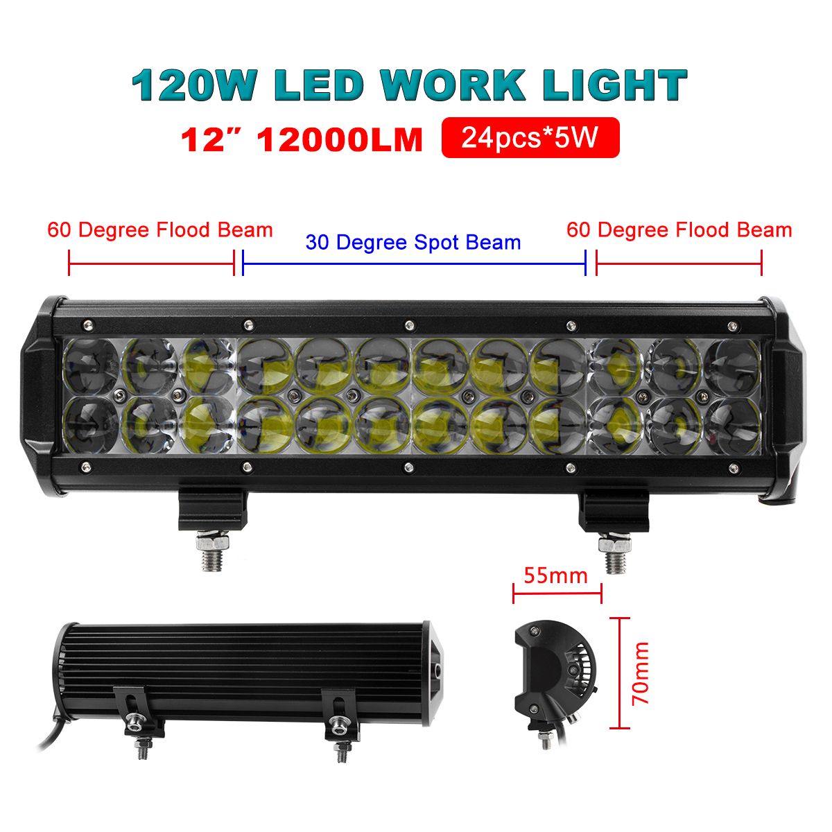 5 x LED wagon éclairage-barre de lumière blanc chaud 75mm 5 x LED wagon éclairage-barre de lumière blanc chaud 75mm