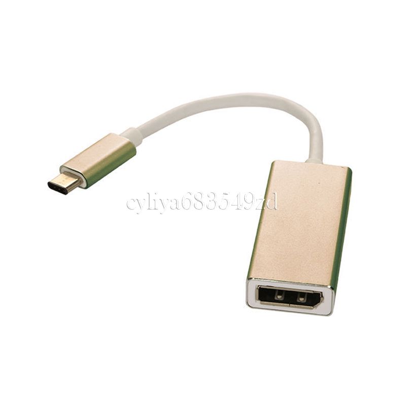 Cable De Connection Usb 3 1 De Type C Vers Displayport Sortie Adaptateur Support De Cable 4k Boitier En Aluminium Usb C Dp Femme Nouveau Macbook Chromebook Pixel Connection Cable Ethernet Propose Par