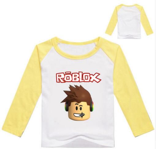 2020 2017 Autumn Long Sleeve T Shirt For Girls Roblox Shirt Yellow