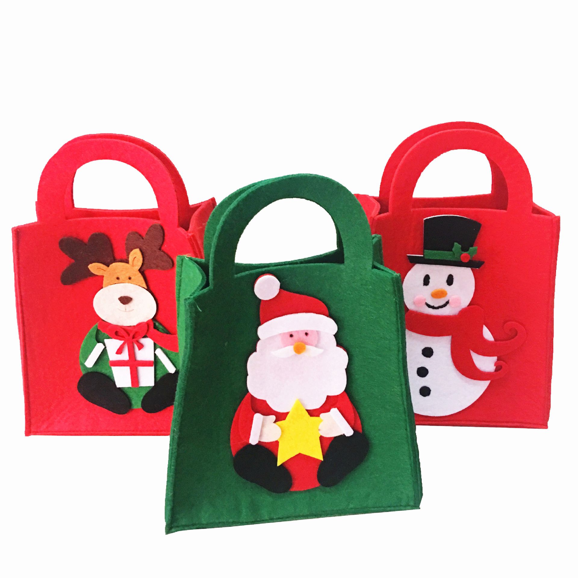 small cloth christmas gift bolsas