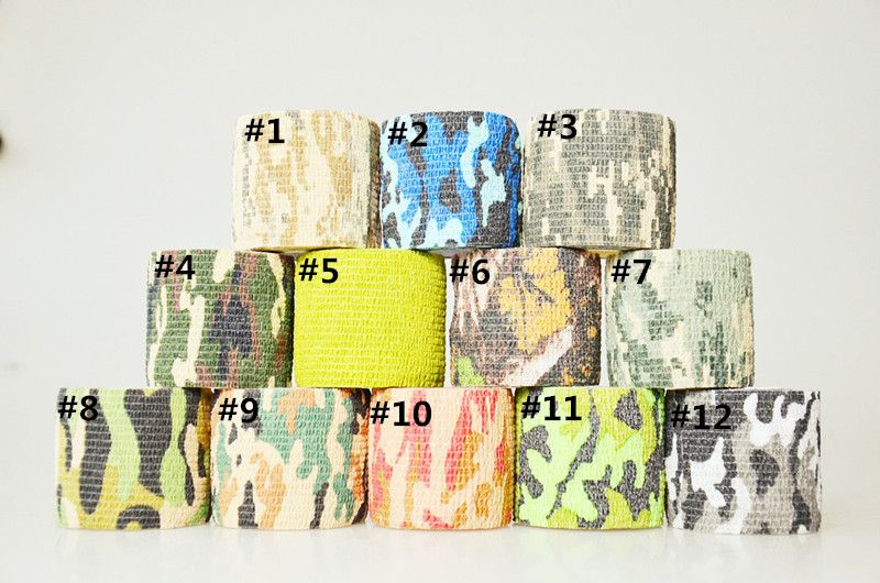 Self Adhesive Protective Camouflage Tape Wrap 5*45M Tactical Camo Form