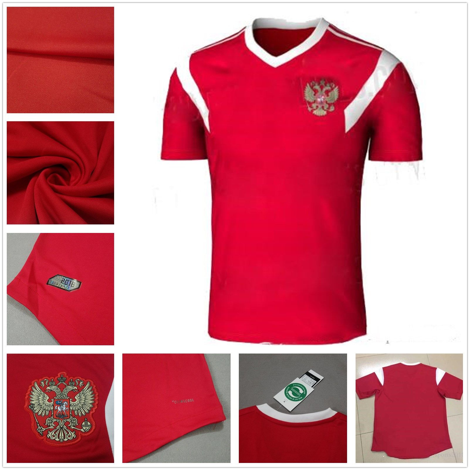 2018 World Cup Russia Jerseys #10 ARSHAVIN 11 KERZHAKOV 14 PAVLYUCHENKO 17 DZAGOEV Home Red 