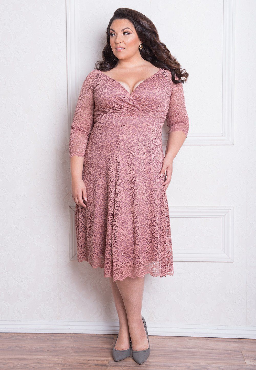 lace cocktail dress plus size