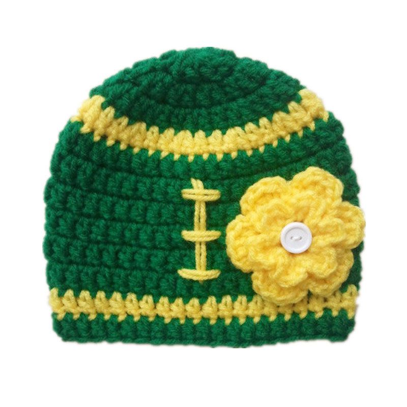 green toddler hat