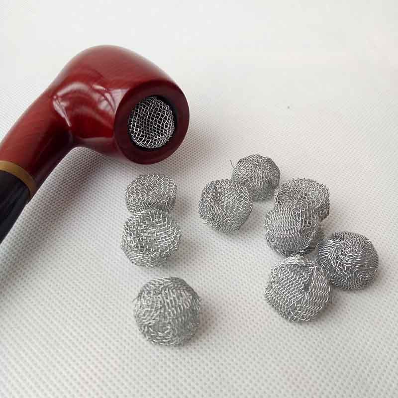 2021 Silver Pipe Screens Tobacco Smoking Hand Cigarette Pipes