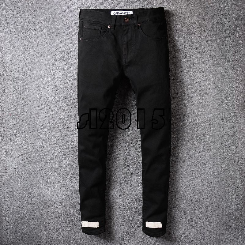 off white black skinny jeans