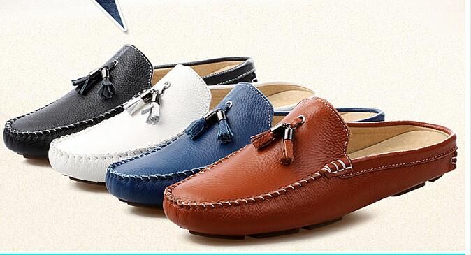 mens slip on shoes with no back