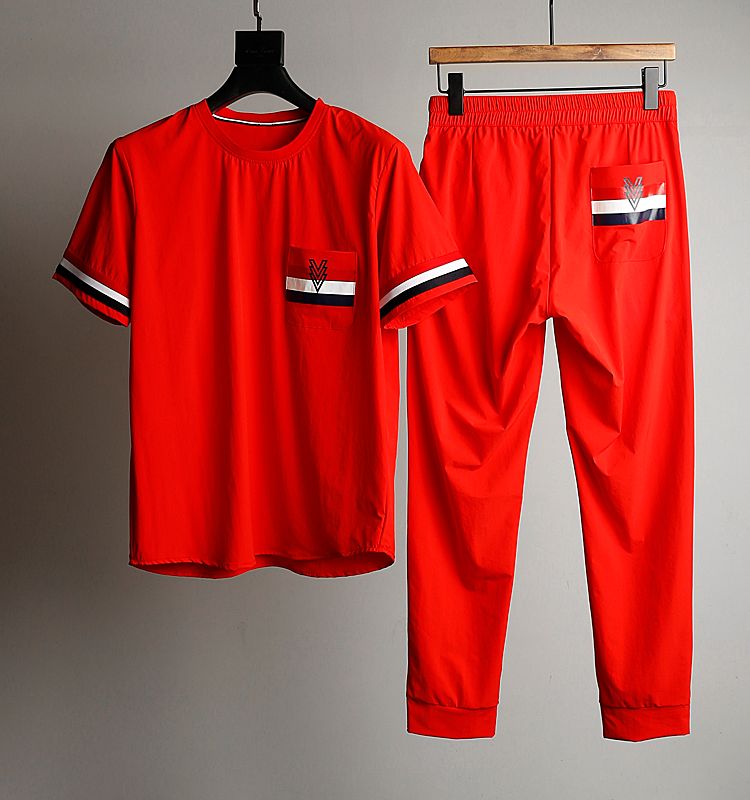 red sweatsuit mens