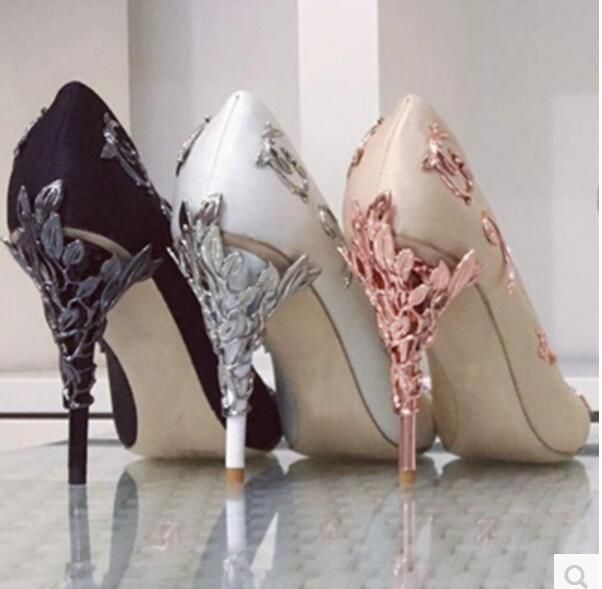 comfortable rose gold heels