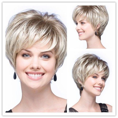 Xiu Zhi Mei New Fashion Short Hair Wig Very Cool Short Ombre Black
