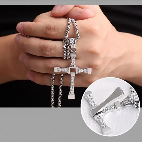 Dominic Toretto Cross Pendant Necklace 