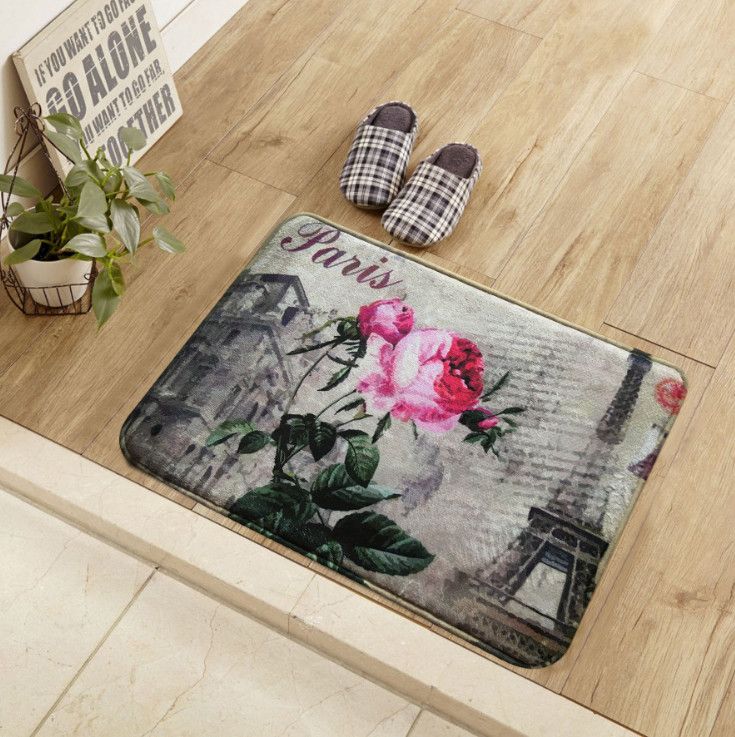 The New 3d Flower Art Style 100 Polyester Carpet Mat Support Bathroom Kitchen Living Room Bedroom Bed Free Delivery Cost Of Carpet Carpet