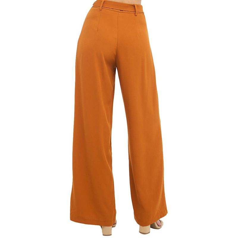 Compra Richkoko Apparel Otoño Naranja Imperio Cintura Pantalón Ancho  Pantalón Elegante Y Elegante Pantalones Con Cordones Pantalones Sueltos  Plisados \u200b\u200bcon Cordón Informal Barato | Entrega Rápida Y Calidad | Es.Dhgate