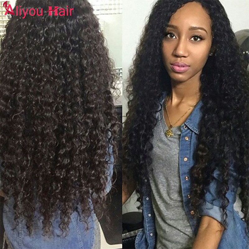 Daily Deals Mink Brazilian Kinky Curly Hair Bundles Mink Brazilian