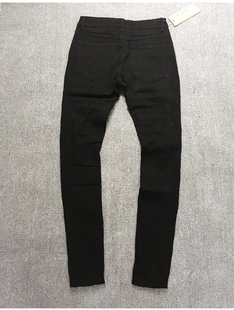 Acquista Nuovi Jeans Strappati Jeans Hip Hop Strappati Jeans Da Uomo Timore  Dio Stile Denim Pantaloni Neri A 31,45 € Dal Chaoshuai518 | It.DHgate.Com
