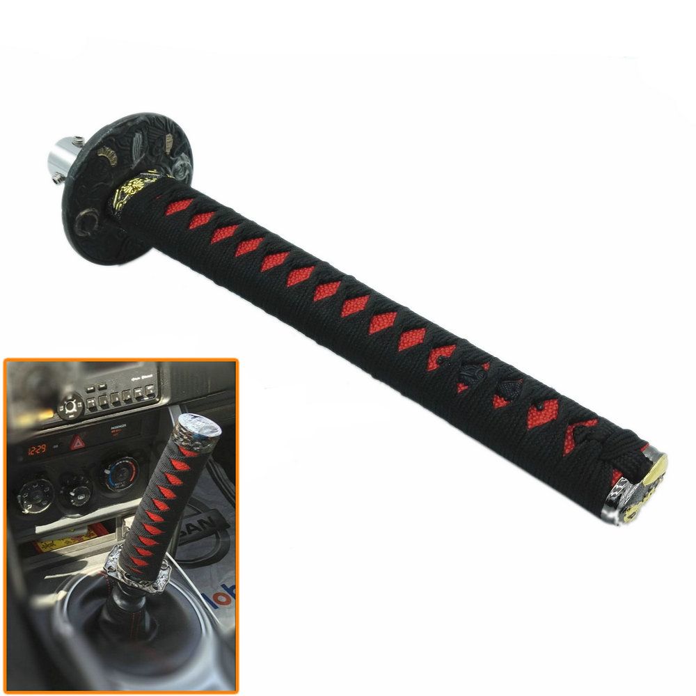 265mm JDM Samurai Sword Shift Knob Shifter Katana Metal Weighted Sport