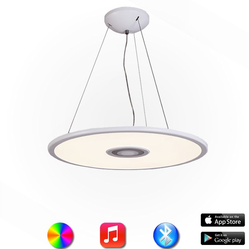 2019 Wireless Music Play 36w Led Ceiling Light Bluetooth App Dimmable Rgb Ceiling Light Multi Function Hanging Light For Home From Ledlights Veanda