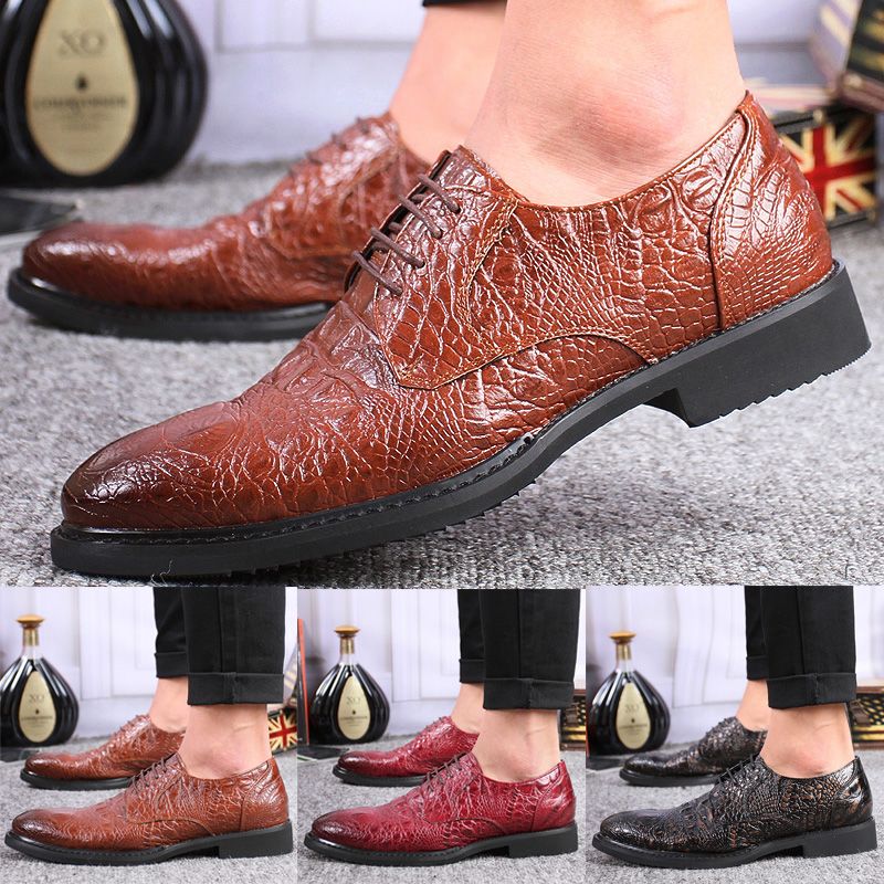 chaussure imitation croco homme