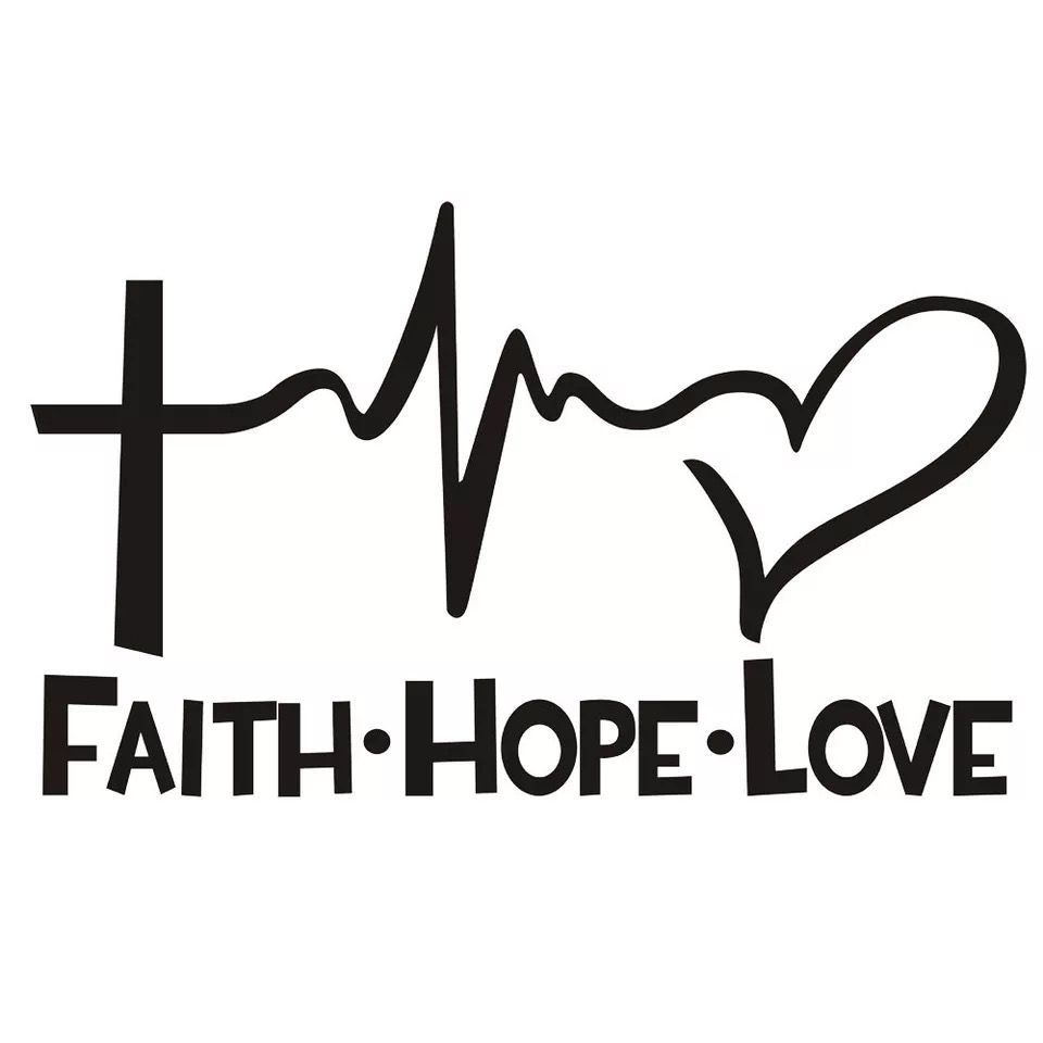 Grosshandel 1 Stuck Automobile Motorrader Exterieur Zubehor Auto Aufkleber Glaube Hoffnung Liebe Englisch Buchstaben Aufkleber Auto Paster Auto