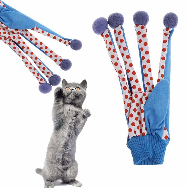 cat toy glove