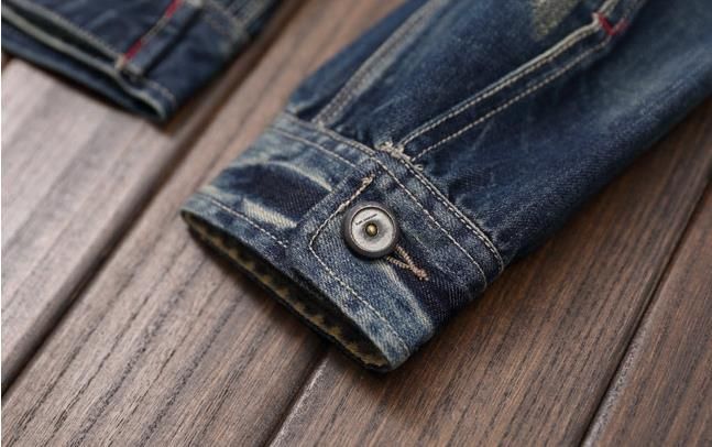 Mens Zipper Motorcycle Biker Denim Jacket Japanese Style Retro Mens Zipper Motorcycle Biker Denim Jacket Japanese Style Retro
