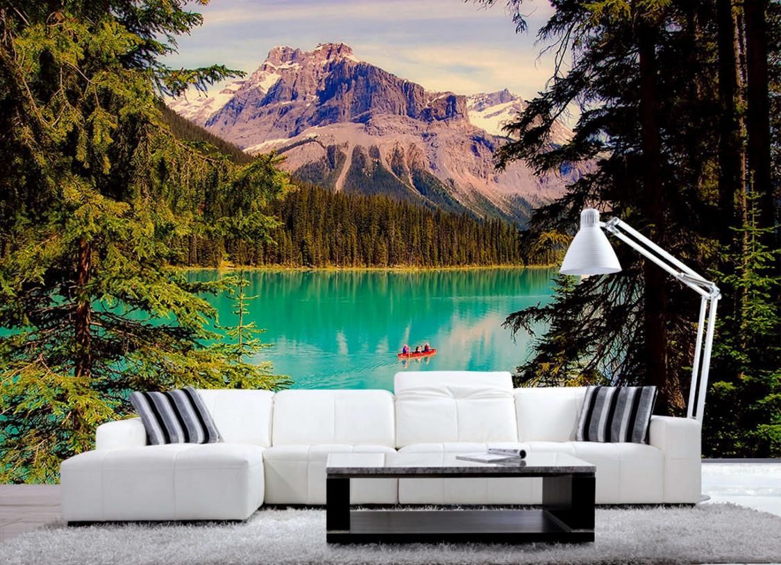 3d Photo Lake And Mountains European Wall Murals Beautiful