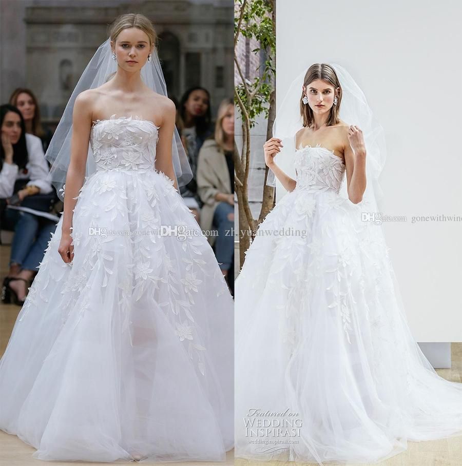 straight strapless wedding dress