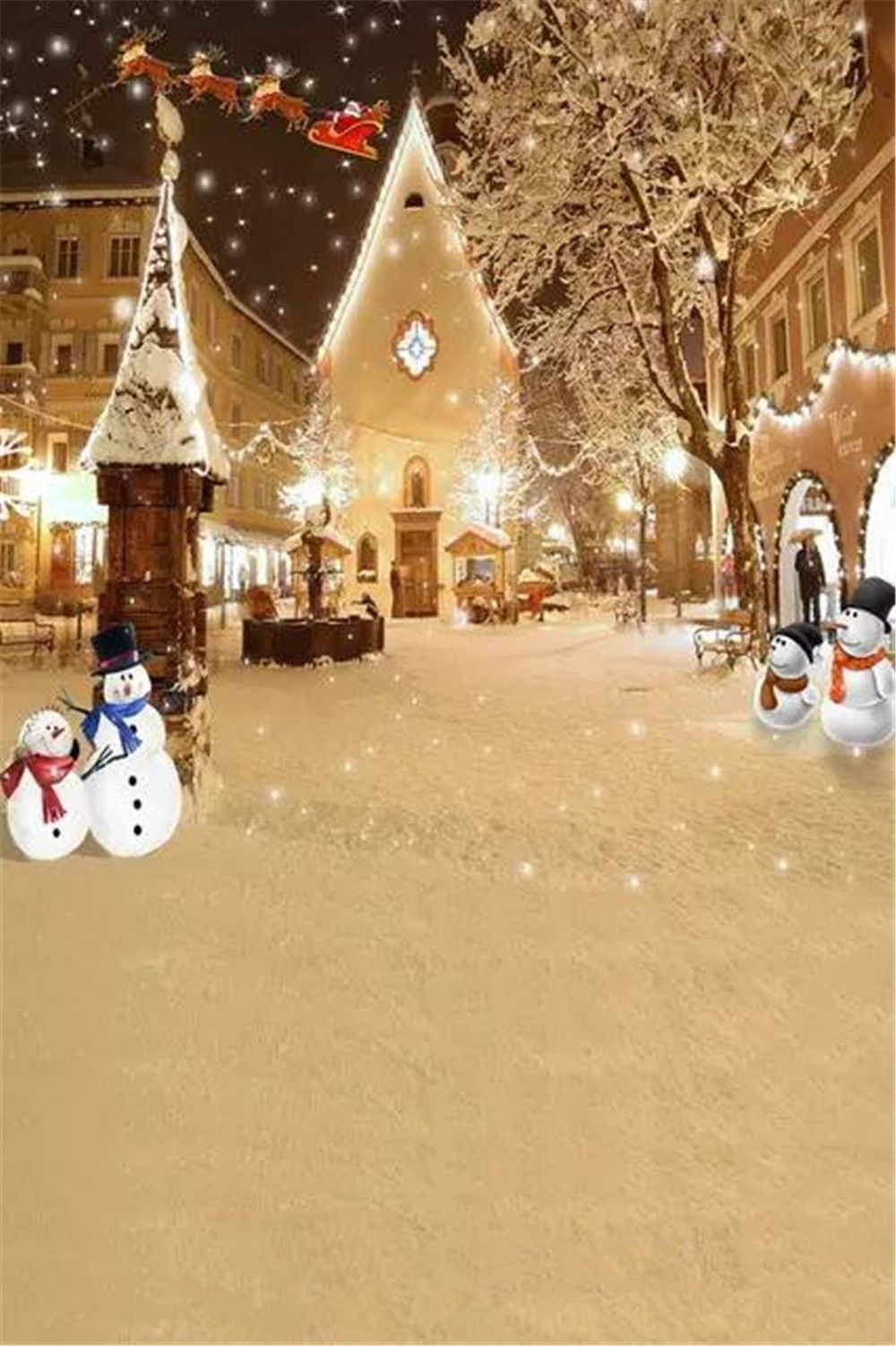 Sfondi Invernali Natalizi.Acquista Outdoor Caduta Sfondo Fiocchi Di Neve Snowman La Fotografia Babbo Natale Alci Buon Natale Vacanze Invernali Bambini Photo Studio Background A 14 53 Dal Backdropstore Dhgate Com