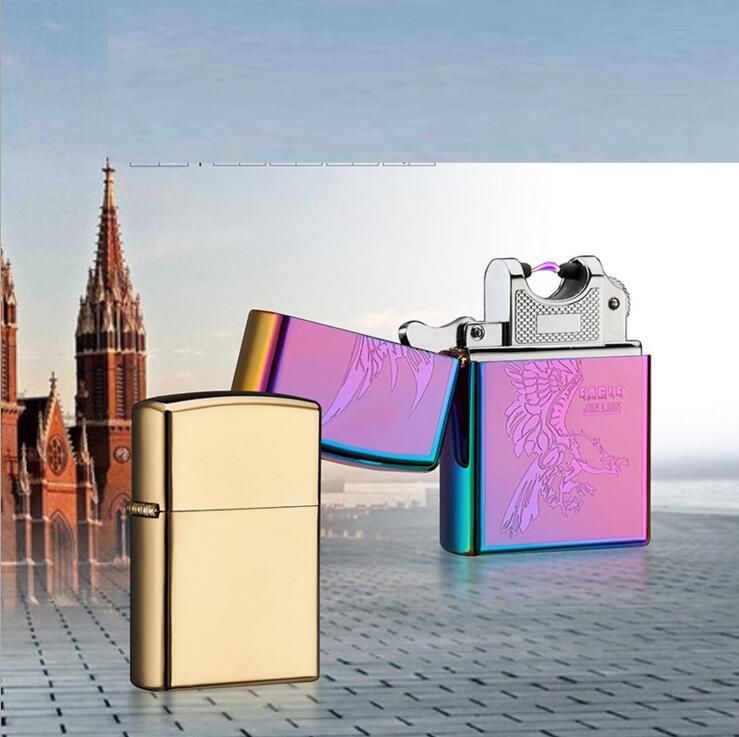 2020 Arc Lighters Metal USB Rechargeable Flameless Electric Electronic Arc Windproof Cigar