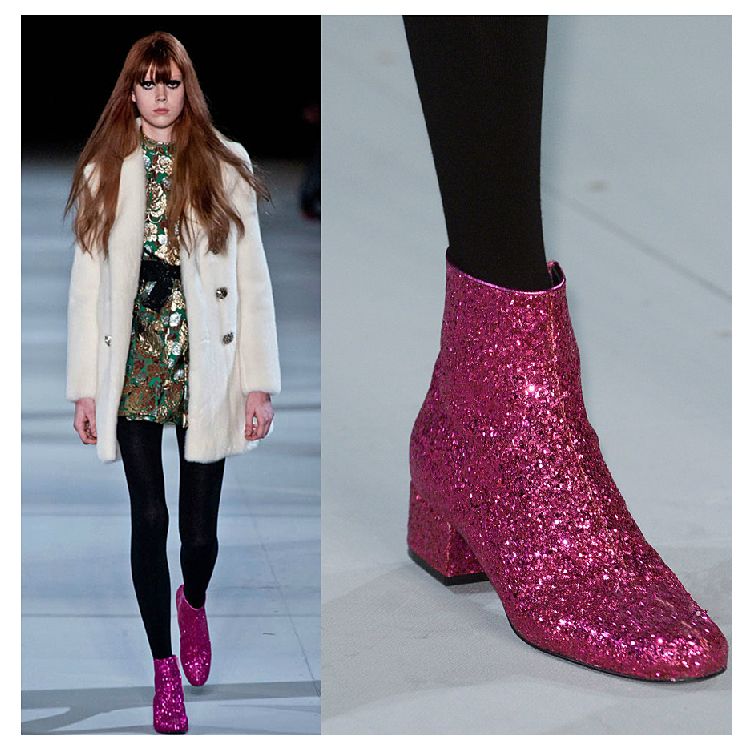designer glitter boots