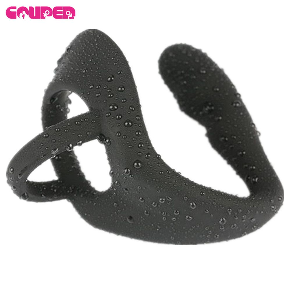 Butts Up Rechargeable Silicone Prostate Massager with Scrotum and Cock Ring main image 0