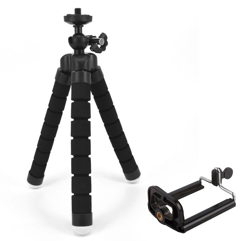 Clip White Universal Mini Flexible Camera Phone Tripod Stand Holder