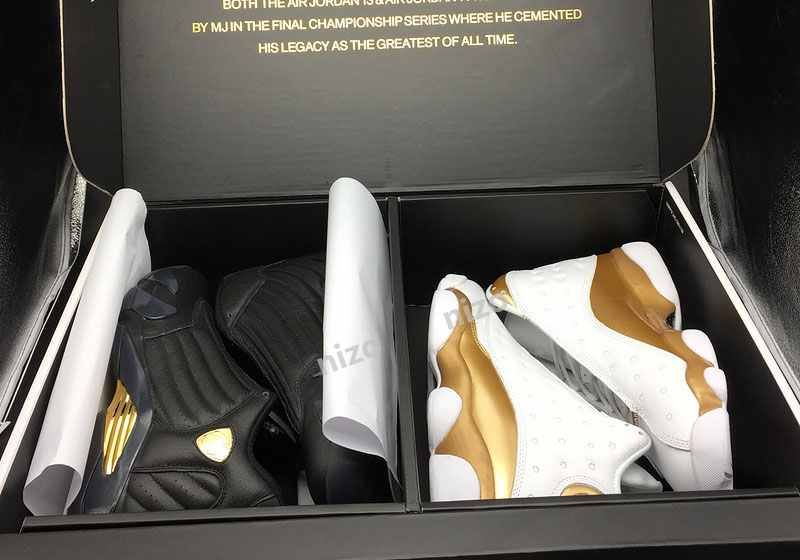 retro 13 white and gold